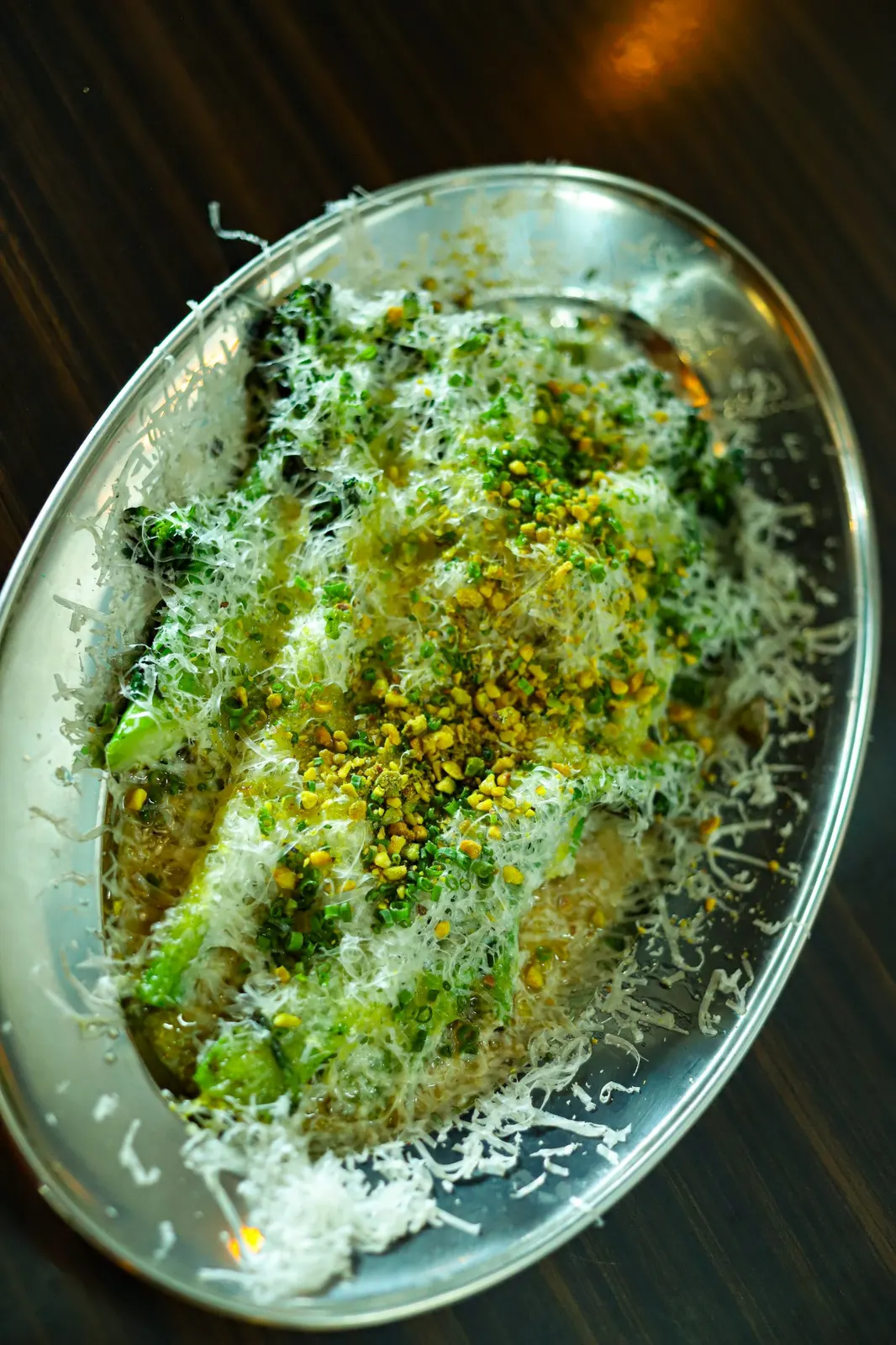 A European-inspired dish with herbs and grated cheese